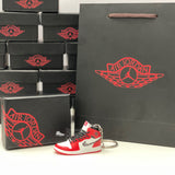 Nike Air Jordan 1 Retro High x Dior Chicagos (RED) 3D Mini Sneaker Keychain Shoe