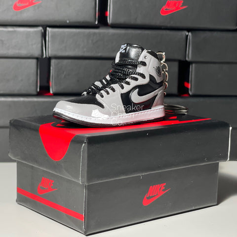 Nike Air Jordan 1 Retro High Shadow 2.0 3D Mini Sneaker Keychain Shoe