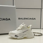 Balenciaga Triple S White 3D Mini Sneaker Keychain Shoe Keyring