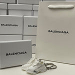 Balenciaga Triple S White 3D Mini Sneaker Keychain Shoe Keyring