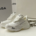 Balenciaga Triple S White 3D Mini Sneaker Keychain Shoe Keyring