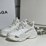 Balenciaga Triple S White 3D Mini Sneaker Keychain Shoe Keyring