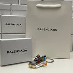 Balenciaga Triple S Brown/Red/Blue 3D Mini Sneaker Keychain Shoe Keyring