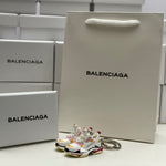 Balenciaga Triple S White/Yellow/Pink 3D Mini Sneaker Keychain Shoe Keyring