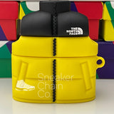 North Face Puffer Jacket Yellow Design AirPod Case