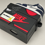 Nike Air Jordan 1 Retro High COJP Midnight Navy Sneaker Shoebox Design AirPod Case