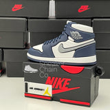 Nike Air Jordan 1 Retro High COJP Midnight Navy Sneaker Shoebox Design AirPod Case