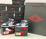 Nike Air Jordan 1 Retro High COJP Midnight Navy Sneaker Shoebox Design AirPod Case