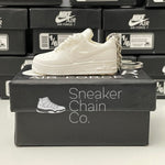 Nike Air Force 1 Low White 3D Mini Sneaker Keychain Shoe Keyring