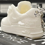 Nike Air Force 1 Low White 3D Mini Sneaker Keychain Shoe Keyring