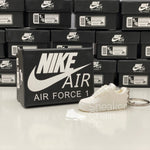 Nike Air Force 1 Low White 3D Mini Sneaker Keychain Shoe Keyring