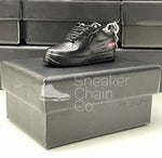 Nike Air Force 1 Low Supreme Black 3D Mini Sneaker Keychain Shoe Keyring