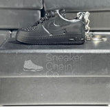 Nike Air Force 1 Low Black 3D Mini Sneaker Keychain Shoe Keyring