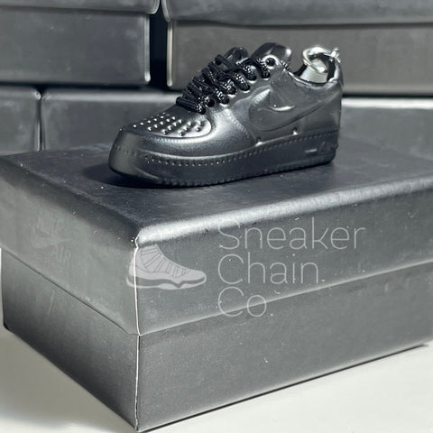 Nike Air Force 1 Low Black 3D Mini Sneaker Keychain Shoe Keyring