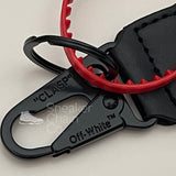 OFF-WHITE Rose Gold Industrial Logo Embroidered Canvas Keyring Strap