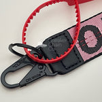 OFF-WHITE Rose Gold Industrial Logo Embroidered Canvas Keyring Strap