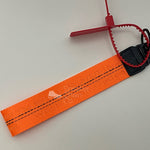 OFF-WHITE Neon Orange Industrial Logo Embroidered Canvas Keyring Strap