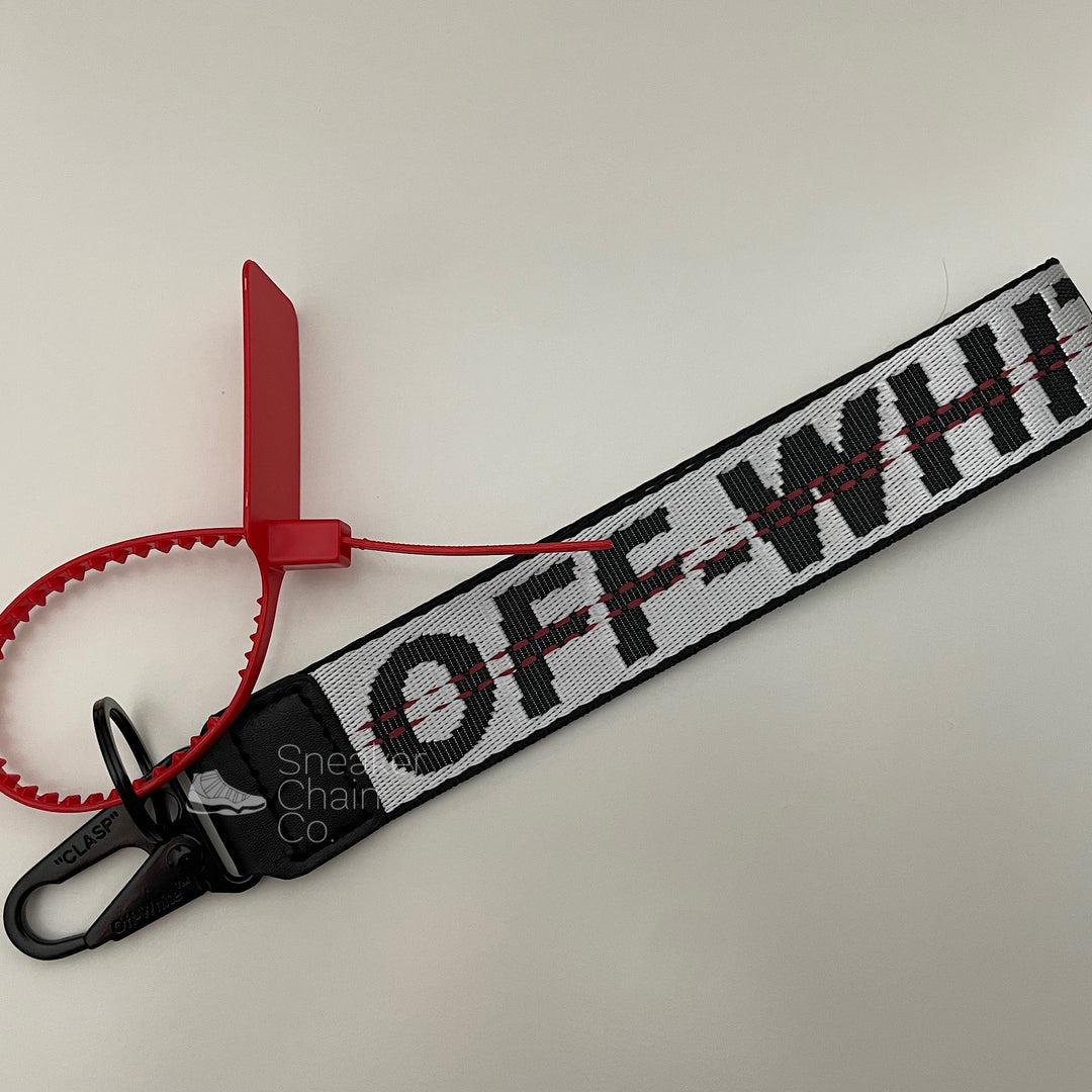 激レア OFF－WHITE LABEL KEYRING Off-White x Virgil Abloh Arrow Key Ring Keychain in Black | eBay