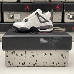 Nike Air Jordan 4 Retro White Cement (2016) 3D Mini Sneaker Keychain Shoe Keyring