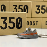 Adidas Yeezy Boost 350 V2 Beluga Grey/Red 3D Mini Sneaker Keychain Shoe Keyring