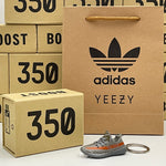 Adidas Yeezy Boost 350 V2 Beluga Grey/Red 3D Mini Sneaker Keychain Shoe Keyring