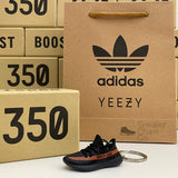 Adidas Yeezy Boost 350 V2 Core Black Red 3D Mini Sneaker Keychain Shoe Keyring