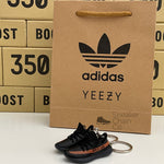 Adidas Yeezy Boost 350 V2 Core Black Red 3D Mini Sneaker Keychain Shoe Keyring