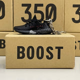 Adidas Yeezy Boost 350 V2 Black Red (2017/2020) 3D Mini Sneaker Keychain Shoe Keyring