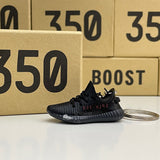 Adidas Yeezy Boost 350 V2 Black Red (2017/2020) 3D Mini Sneaker Keychain Shoe Keyring