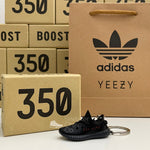 Adidas Yeezy Boost 350 V2 Black Red (2017/2020) 3D Mini Sneaker Keychain Shoe Keyring