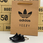 Adidas Yeezy Boost 350 V2 Black Red (2017/2020) 3D Mini Sneaker Keychain Shoe Keyring