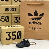 Adidas Yeezy Boost 350 V2 Static Black Reflective 3D Mini Sneaker Keychain Shoe Keyring