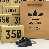 Adidas Yeezy Boost 350 V2 Static Black Reflective 3D Mini Sneaker Keychain Shoe Keyring