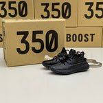 Adidas Yeezy Boost 350 V2 Static Black Reflective 3D Mini Sneaker Keychain Shoe Keyring