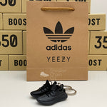 Adidas Yeezy Boost 350 V2 Static Black Reflective 3D Mini Sneaker Keychain Shoe Keyring