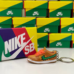 Nike SB Dunk Low x Grateful Dead Bears Orange 3D Mini Sneaker Keychain Shoe Keyring