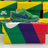 Nike SB Dunk Low x Grateful Dead Bears Green 3D Mini Sneaker Keychain Shoe Keyring