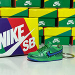 Nike SB Dunk Low x Grateful Dead Bears Green 3D Mini Sneaker Keychain Shoe Keyring